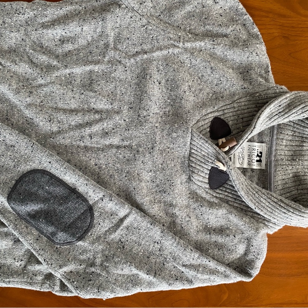 Le 31 Simon’s Gray Cardigan Sweater Cozy Warmth